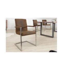 Krzesło Konsolowe Loft antyczny brąz*Invicta Interior Sale