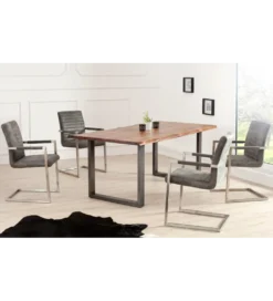 Krzesło Konsolowe Loft antyczny szary*Invicta Interior Online