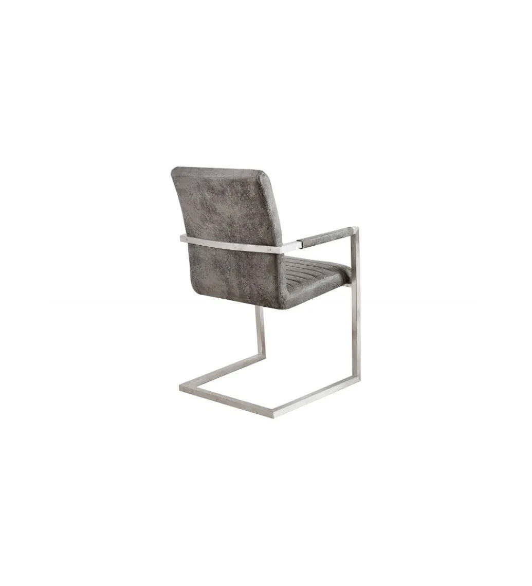 Krzesło Konsolowe Loft antyczny szary*Invicta Interior Online