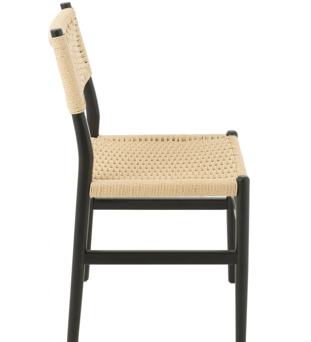 Krzesło LAP 87 cm drewno bukowe czarne*J-Line