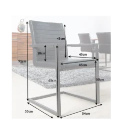 Krzesło LOFT antyczny czarny*Invicta Interior Online