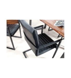 Krzesło LOFT antyczny czarny*Invicta Interior Online