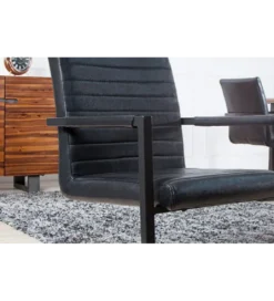 Krzesło LOFT antyczny czarny*Invicta Interior