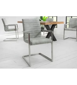 Krzesło LOFT Vintage szare*Invicta Interior Online