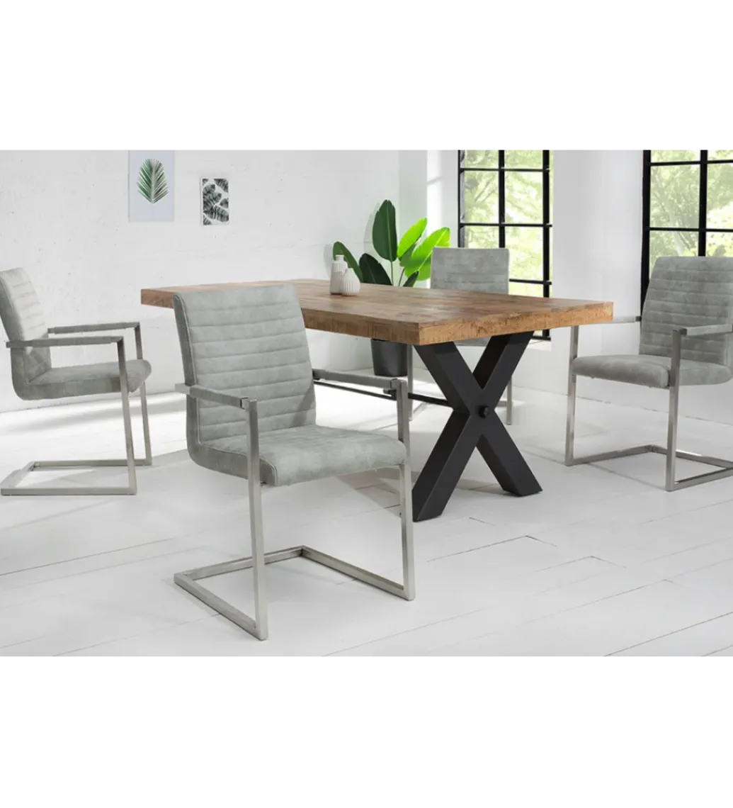 Krzesło LOFT Vintage szare*Invicta Interior Online
