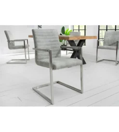 Krzesło LOFT Vintage szare*Invicta Interior Online