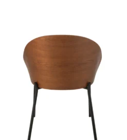 Krzesło LONEPLY 75 cm naturalne ciemno brązowe beżowe*J-Line Best