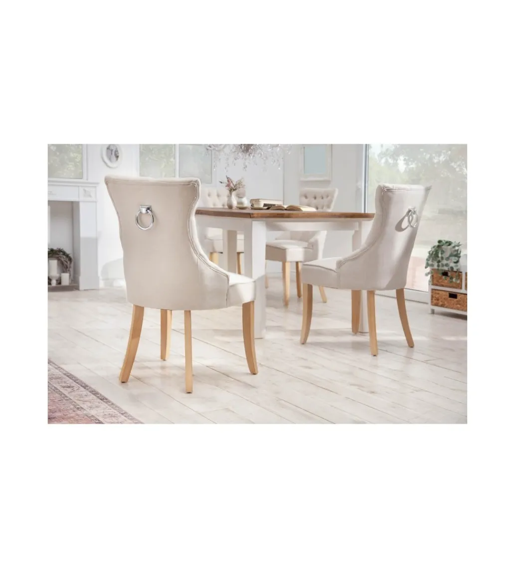 Krzesło LORENA beżowe*Invicta Interior Discount