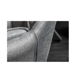 Krzesło Lounger obrotowe 180 stopni szare*Invicta Interior New