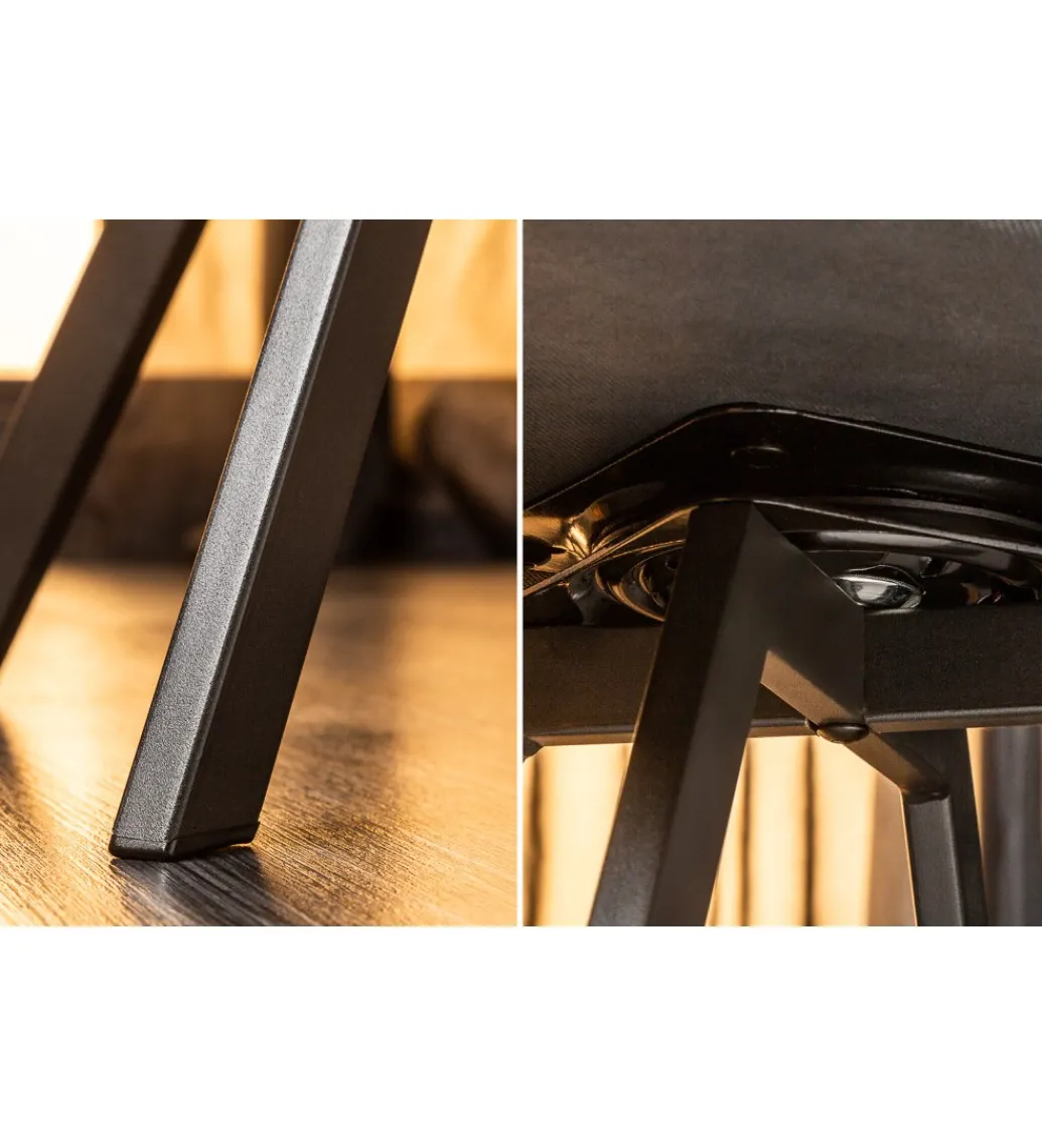 Krzesło Lounger obrotowe 180 stopni szare*Invicta Interior New