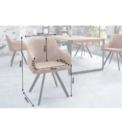Krzesło Lucca antyczny brąz*Invicta Interior Outlet