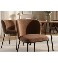 Krzesło LYON 75 cm brązowe*Invicta Interior Online