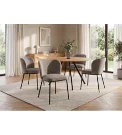 Krzesło LYON 75 cm szaro beżowe*Invicta Interior Hot