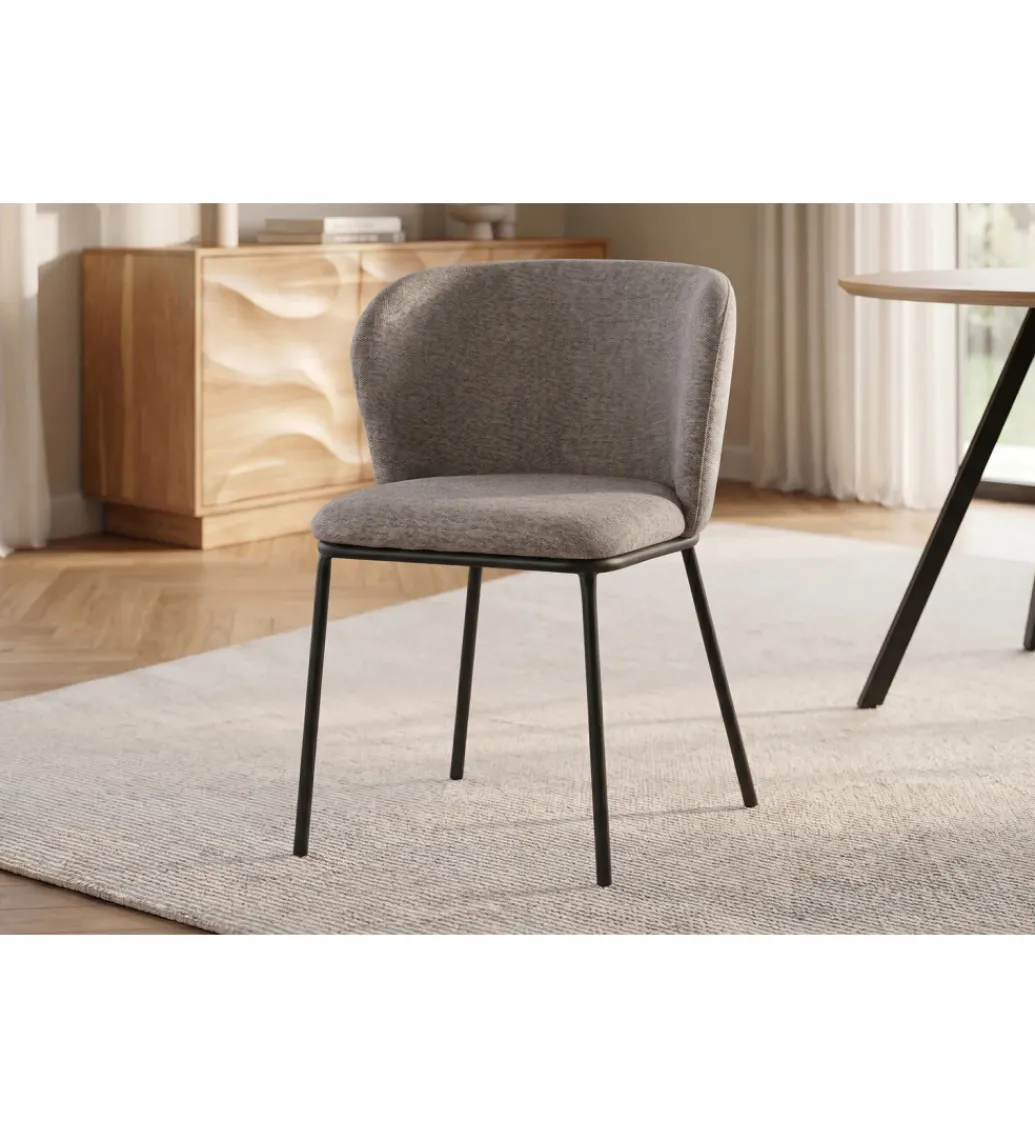 Krzesło LYON 75 cm szaro beżowe*Invicta Interior Hot