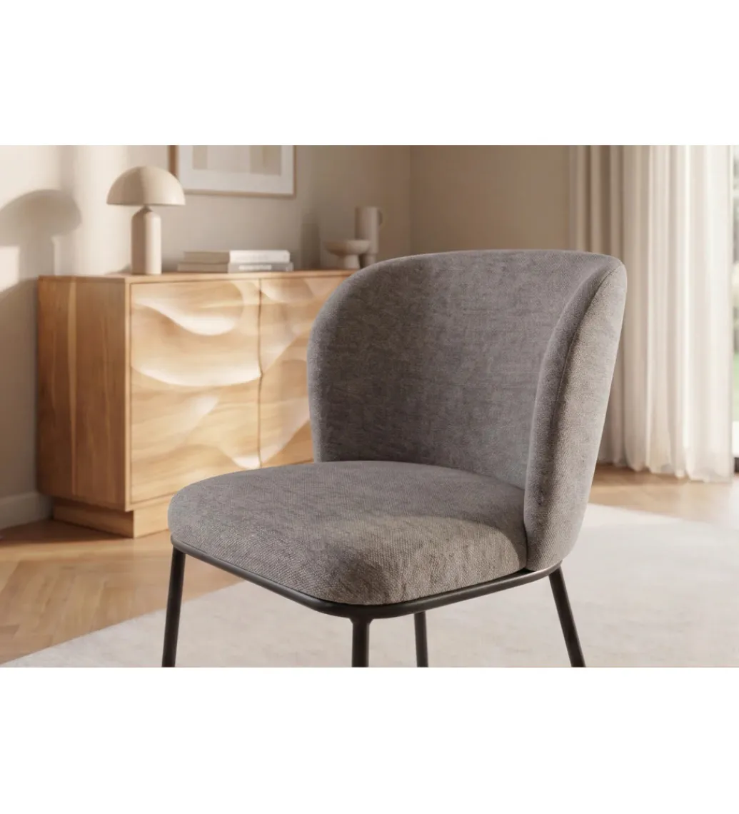 Krzesło LYON 75 cm szaro beżowe*Invicta Interior Hot