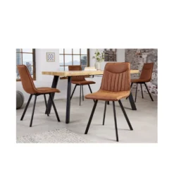 Krzesło MARBELLA brązowe*Invicta Interior New