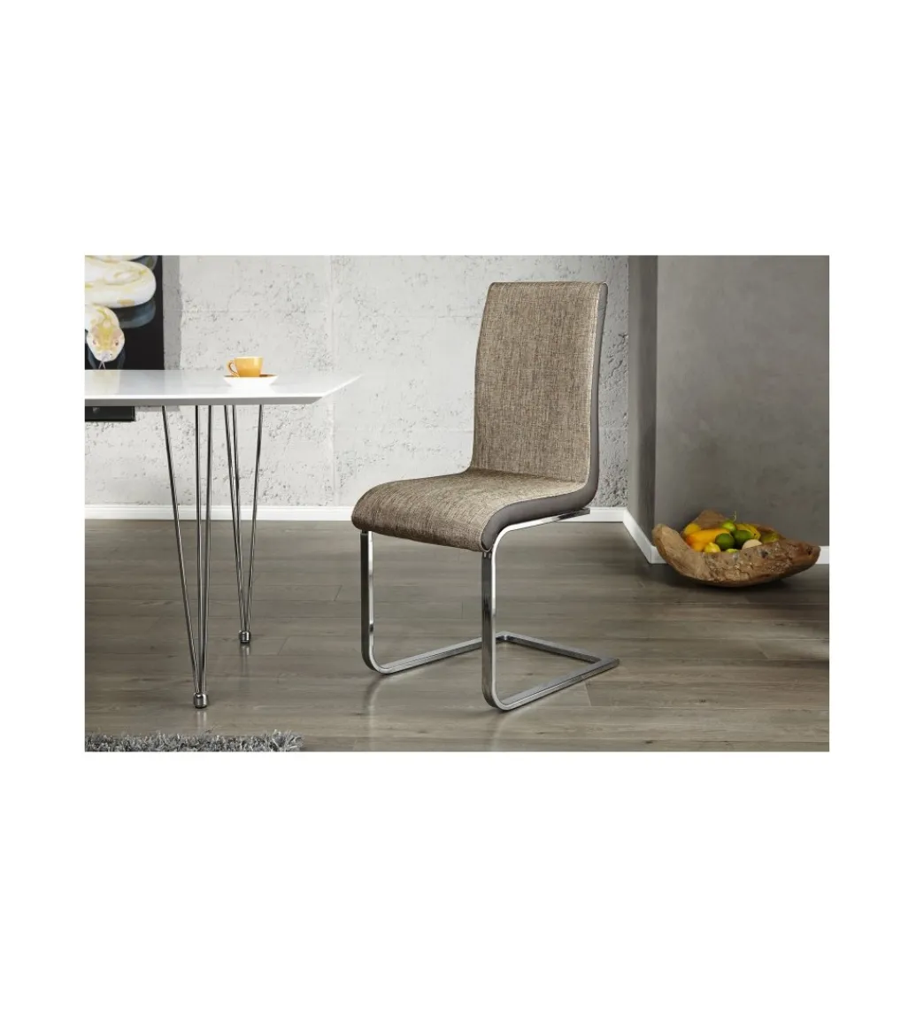 Krzesło Metropolis II Cappuccino ostatnia sztuka*Invicta Interior Hot