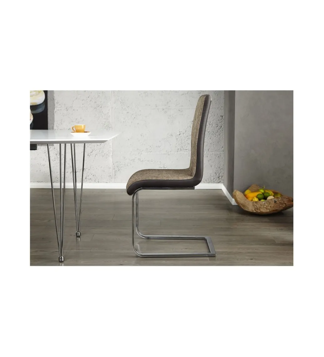 Krzesło Metropolis II Cappuccino ostatnia sztuka*Invicta Interior Hot