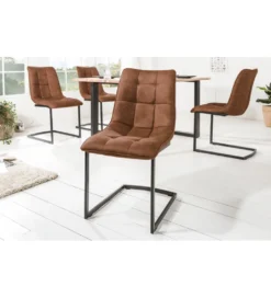 Krzesło MIAMI brązowe*Invicta Interior Online