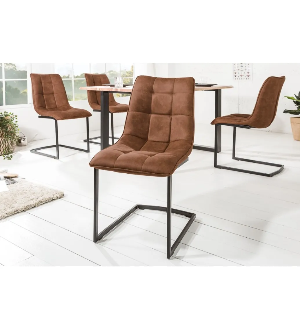 Krzesło MIAMI brązowe*Invicta Interior Online