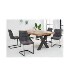 Krzesło MIAMI Ciemnoszare*Invicta Interior New
