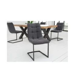 Krzesło MIAMI Ciemnoszare*Invicta Interior New