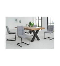 Krzesło MIAMI Jasnoszare*Invicta Interior Discount