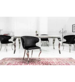 Krzesło Modern Barock II czarny aksamit ostatnia sztuka*Invicta Interior Best