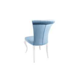 Krzesło Modern Barock III srebrno niebieskie*Invicta Interior Clearance