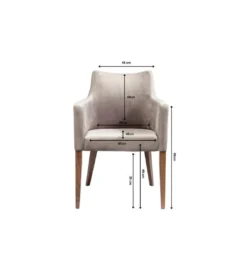 Krzesło Mode Velvet Grey*KARE Discount