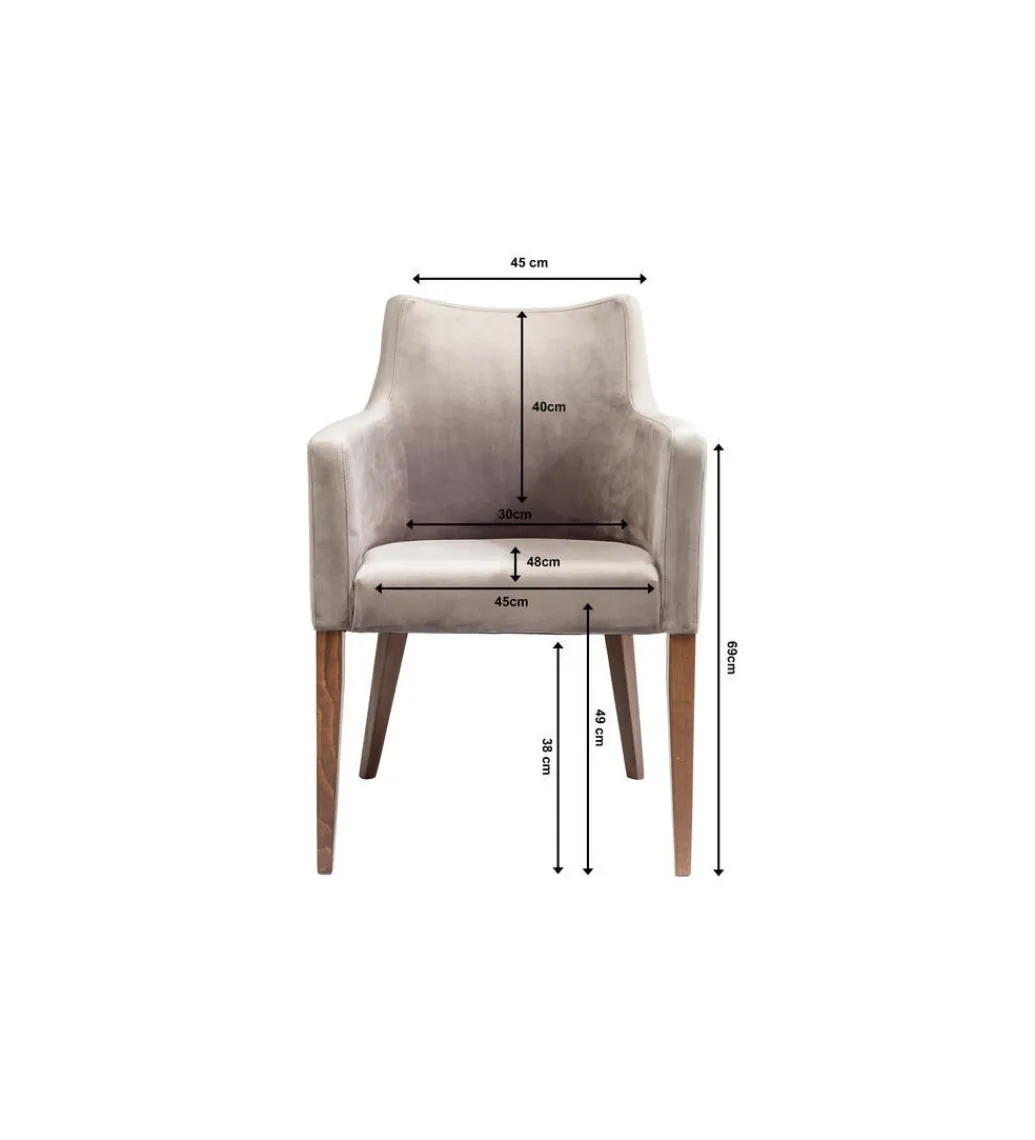 Krzesło Mode Velvet Grey*KARE Discount