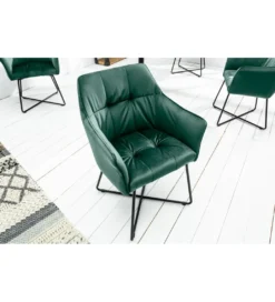 Krzesło MONET Loft Aksamitne aksamitna zieleń*Invicta Interior Discount