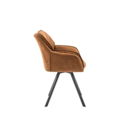 Krzesło Mr Lounger obrotowe 180 stopni jasnobrązowe*Invicta Interior New