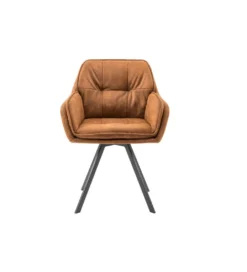 Krzesło Mr Lounger obrotowe 180 stopni jasnobrązowe*Invicta Interior New