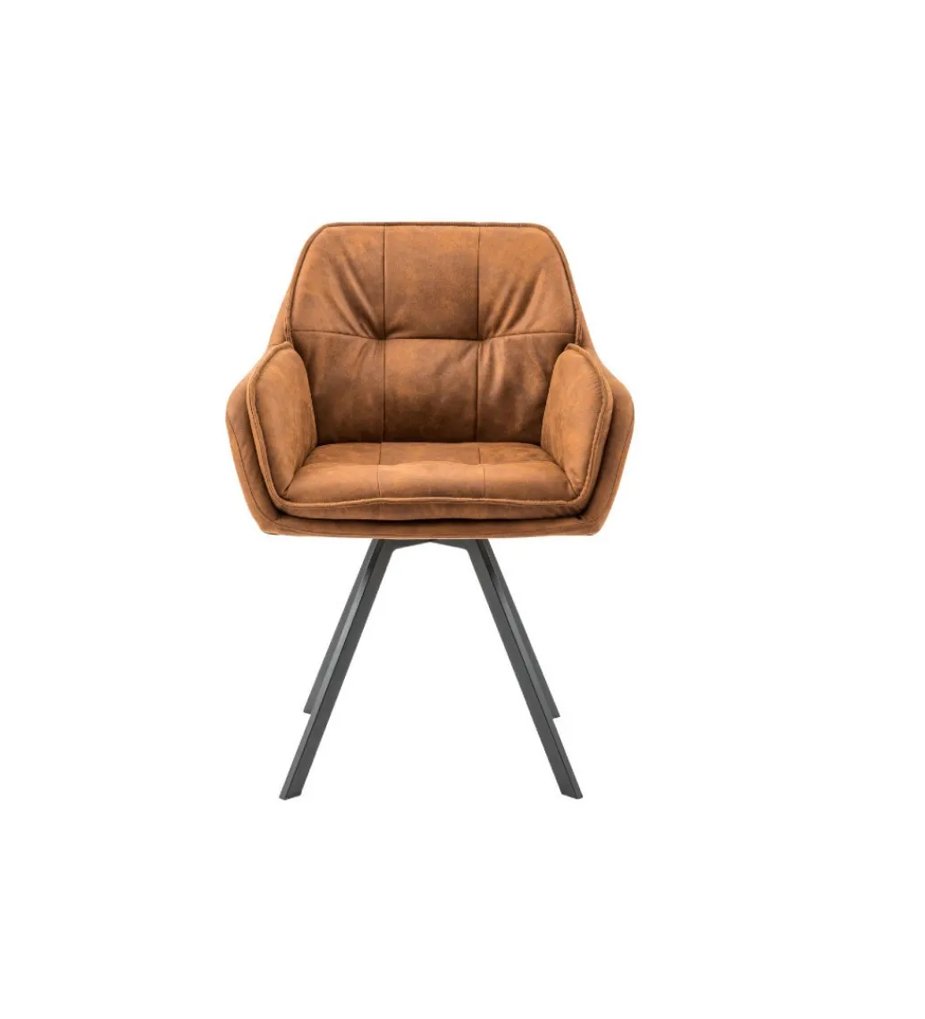 Krzesło Mr Lounger obrotowe 180 stopni jasnobrązowe*Invicta Interior New