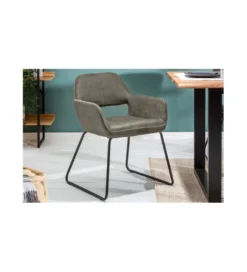 Krzesło MUSTANG w kolorze taupe*Invicta Interior Outlet