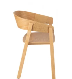 Krzesło NAGA 76,8 cm drewno jesion naturalne*J-Line