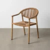 Krzesło NAMILANO 80 cm plecionka w stylu rattan brązowe*Zona-Design Outlet