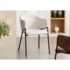 Krzesło NOBLESSE welwet beige czarne nogi*Invicta Interior - przedsprzedaż Clearance