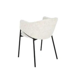 Krzesło NOBLESSE welwet beige czarne nogi*Invicta Interior - przedsprzedaż Clearance