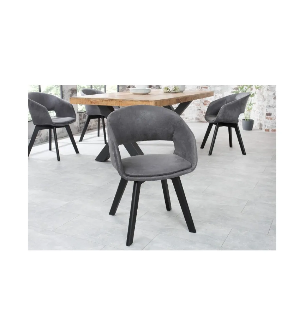 Krzesło Nordic Star antyczne szare*Invicta Interior Discount