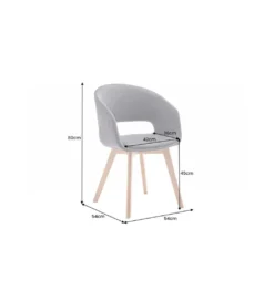 Krzesło Nordic Star antyczne szare*Invicta Interior Discount