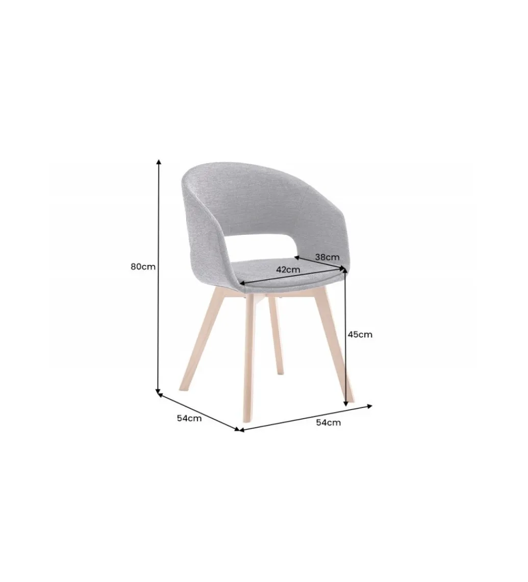 Krzesło Nordic Star antyczne szare*Invicta Interior Discount