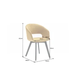 Krzesło Nordic Star musztardowo- żółte*Invicta Interior Sale