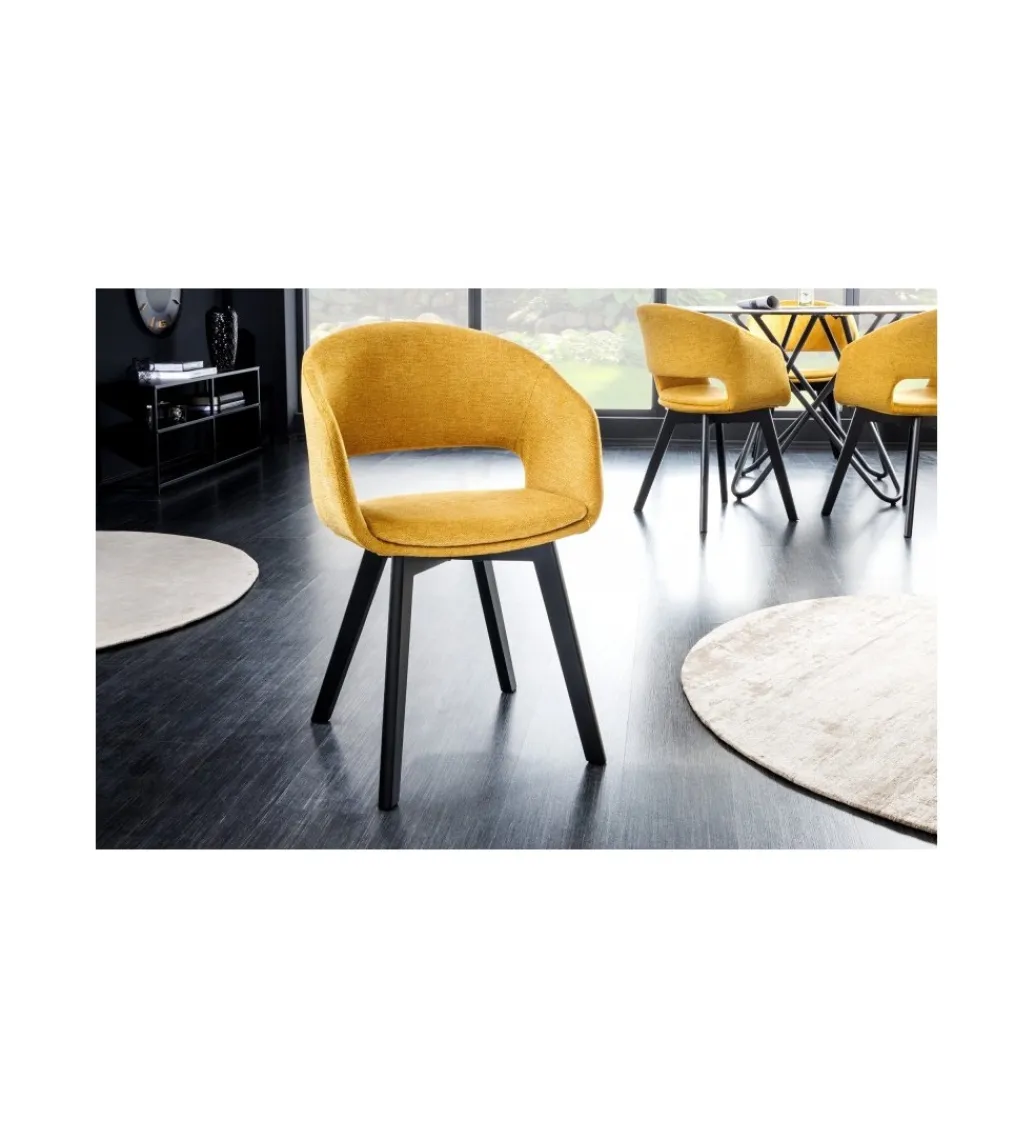 Krzesło Nordic Star musztardowo- żółte*Invicta Interior Sale