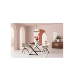 Krzesło obrotowe BARON 88 cm kremowe*KARE Online
