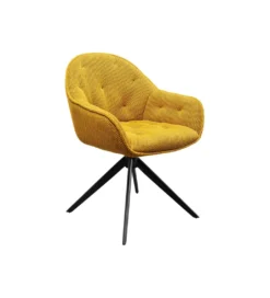 Krzesło obrotowe CARLITO MESH 82 cm żółty*KARE New