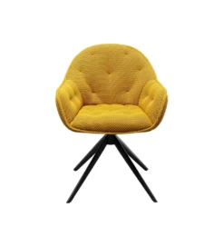 Krzesło obrotowe CARLITO MESH 82 cm żółty*KARE New
