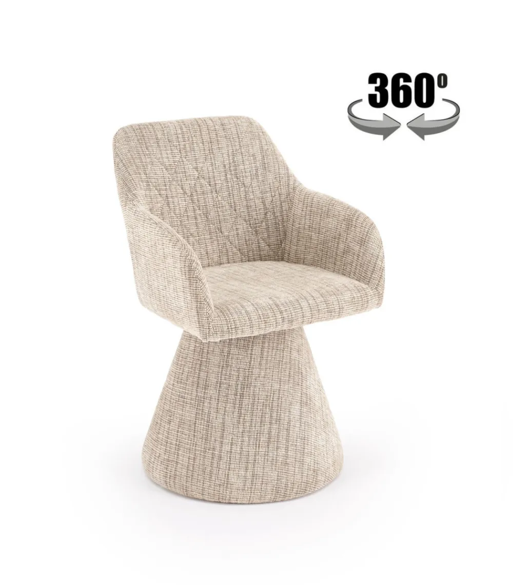 Krzesło obrotowe K603 85 cm beżowe*Halmar Hot