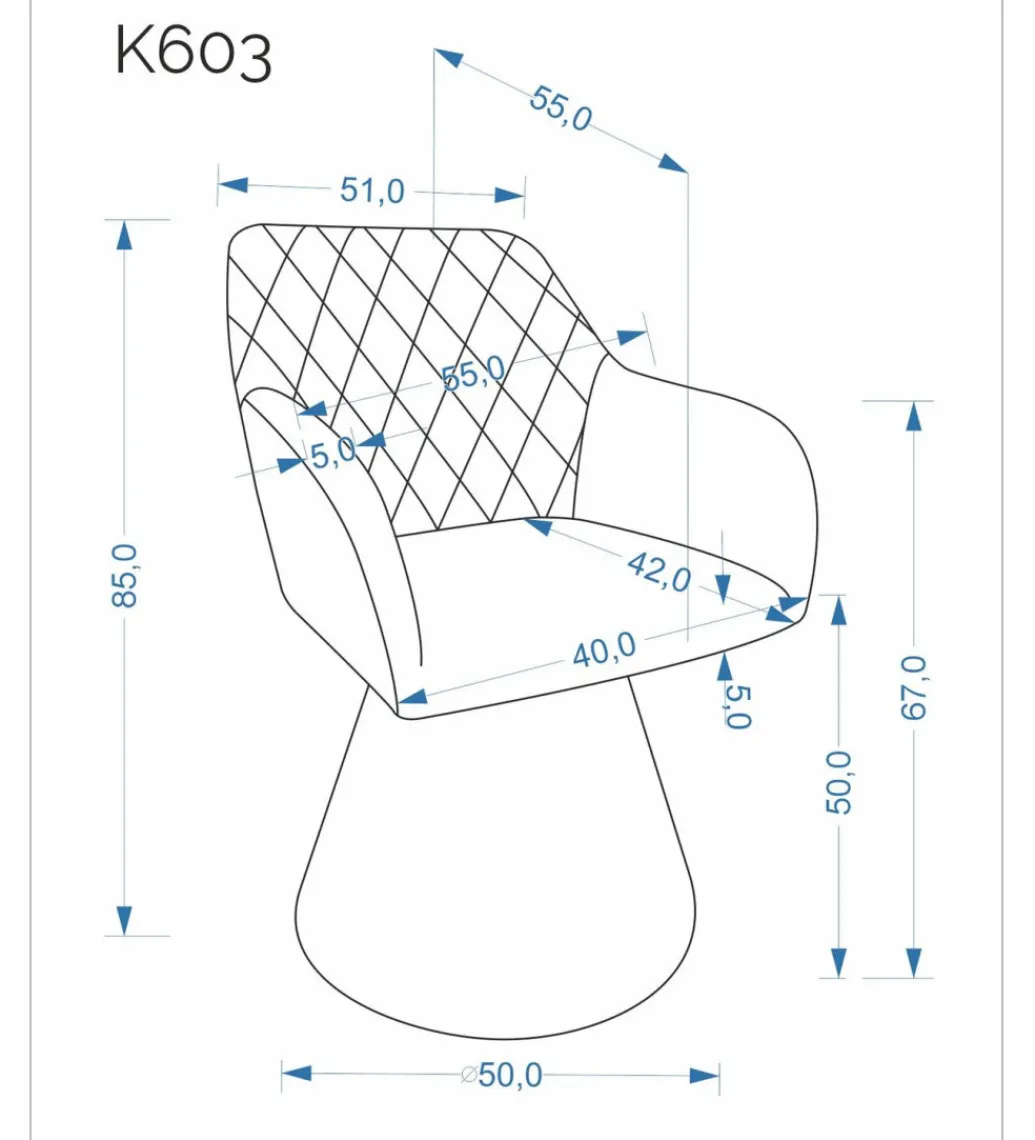 Krzesło obrotowe K603 85 cm beżowe*Halmar Hot